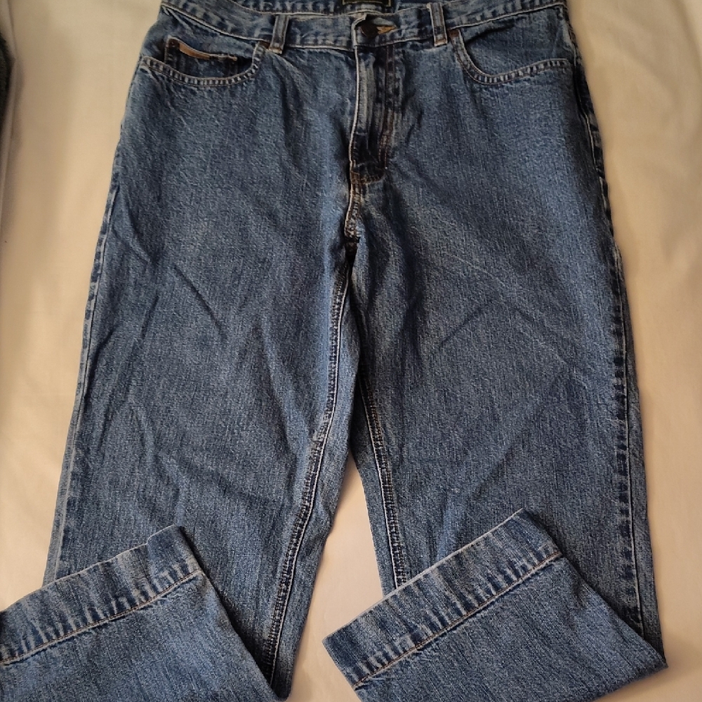Eddie Bauer Blue Denim Jeans Boys Size 10 Relaxed Fit EUC